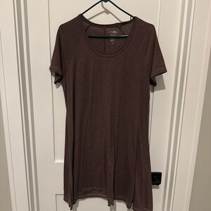 Women's Burgundy T-Shirt Dress